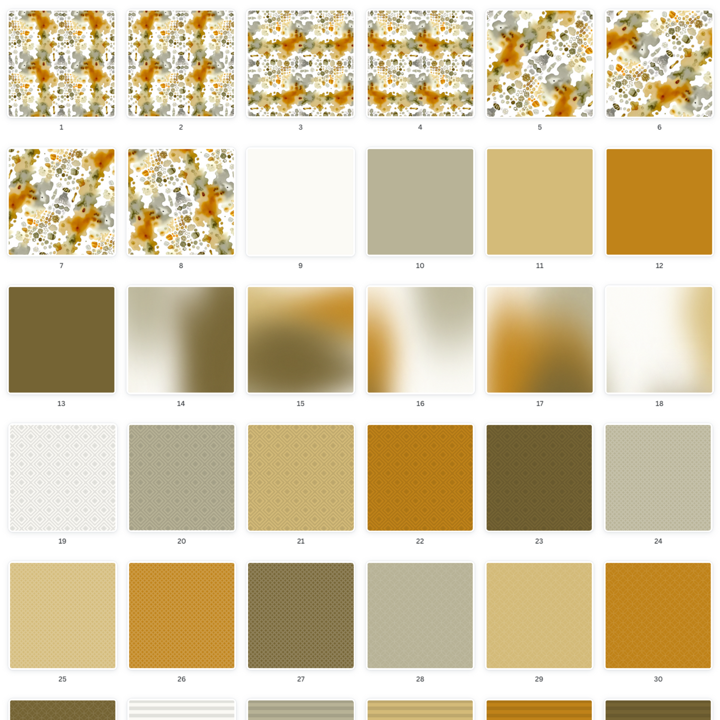 Discover Scrapbook Easily's Inkblot 1 set featuring dynamic amber ink splashes against a white backdrop, plus complementary solid & patterned papers.