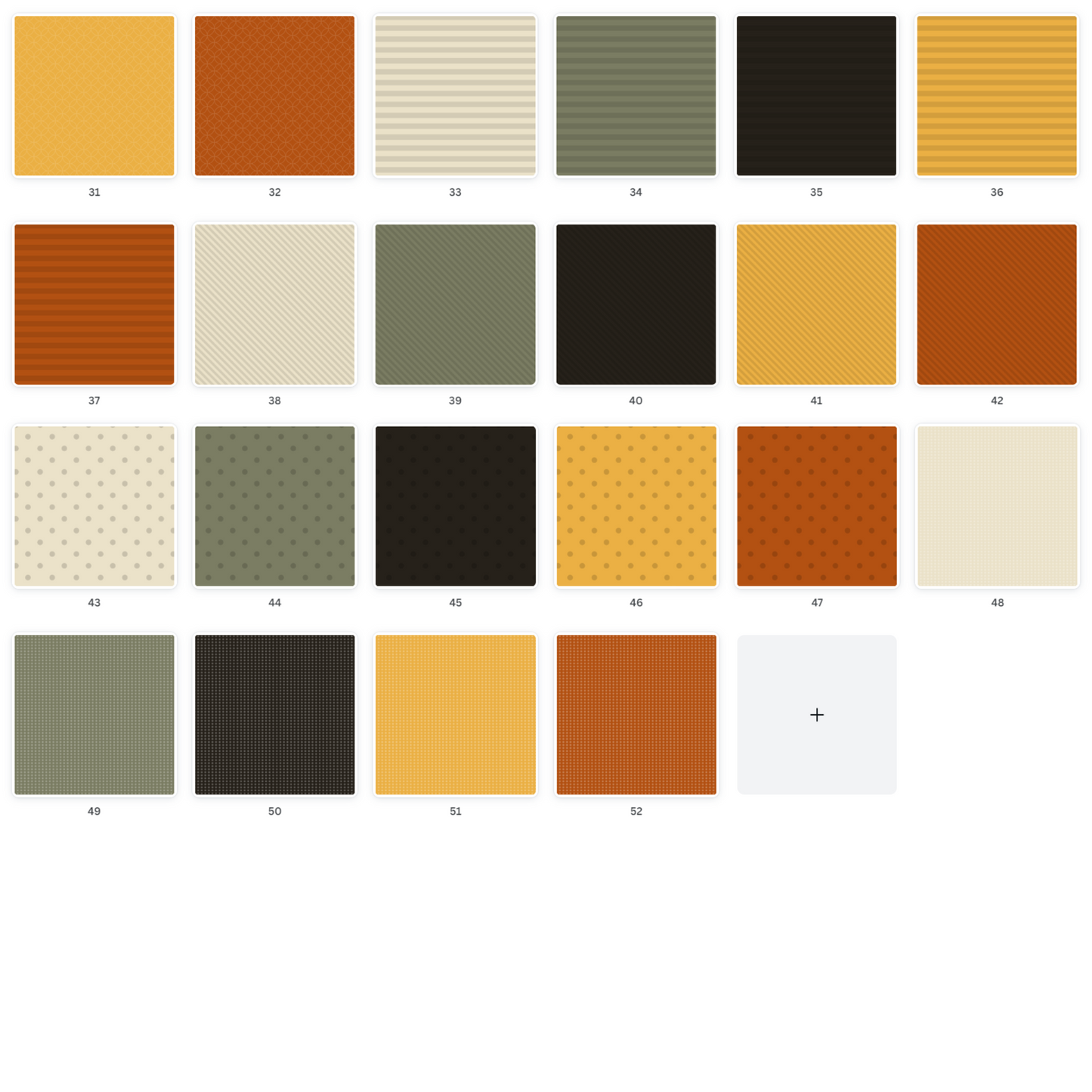 Digital scrapbooking essentials kit featuring warm & neutral solid colours, stripes, & polka dots designs, ideal for personalizing your scrapbook projects, available for instant download & print.