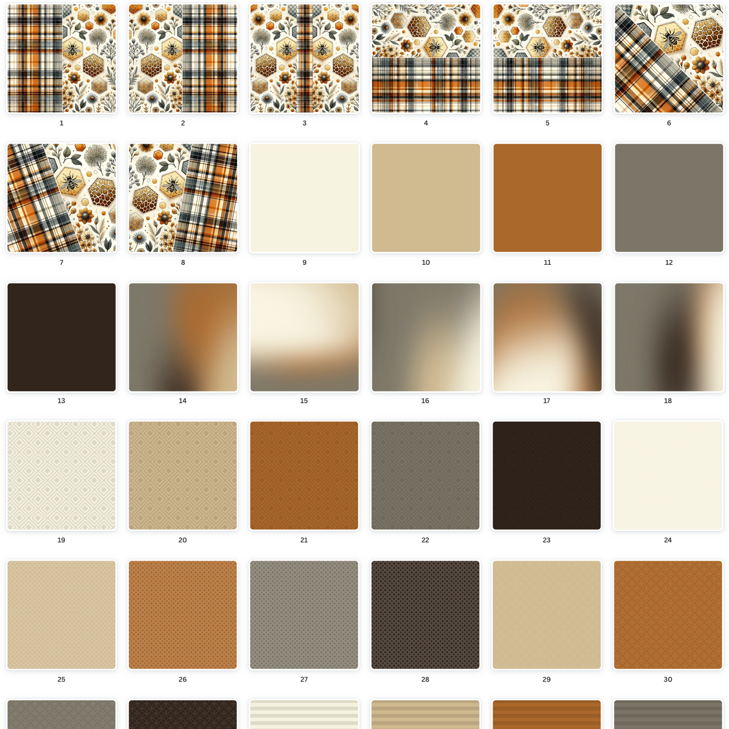 Versatile Tartan and nature-themed digital paper set, crafted for sophisticated scrapbooking & available at Scrapbook Easily.
