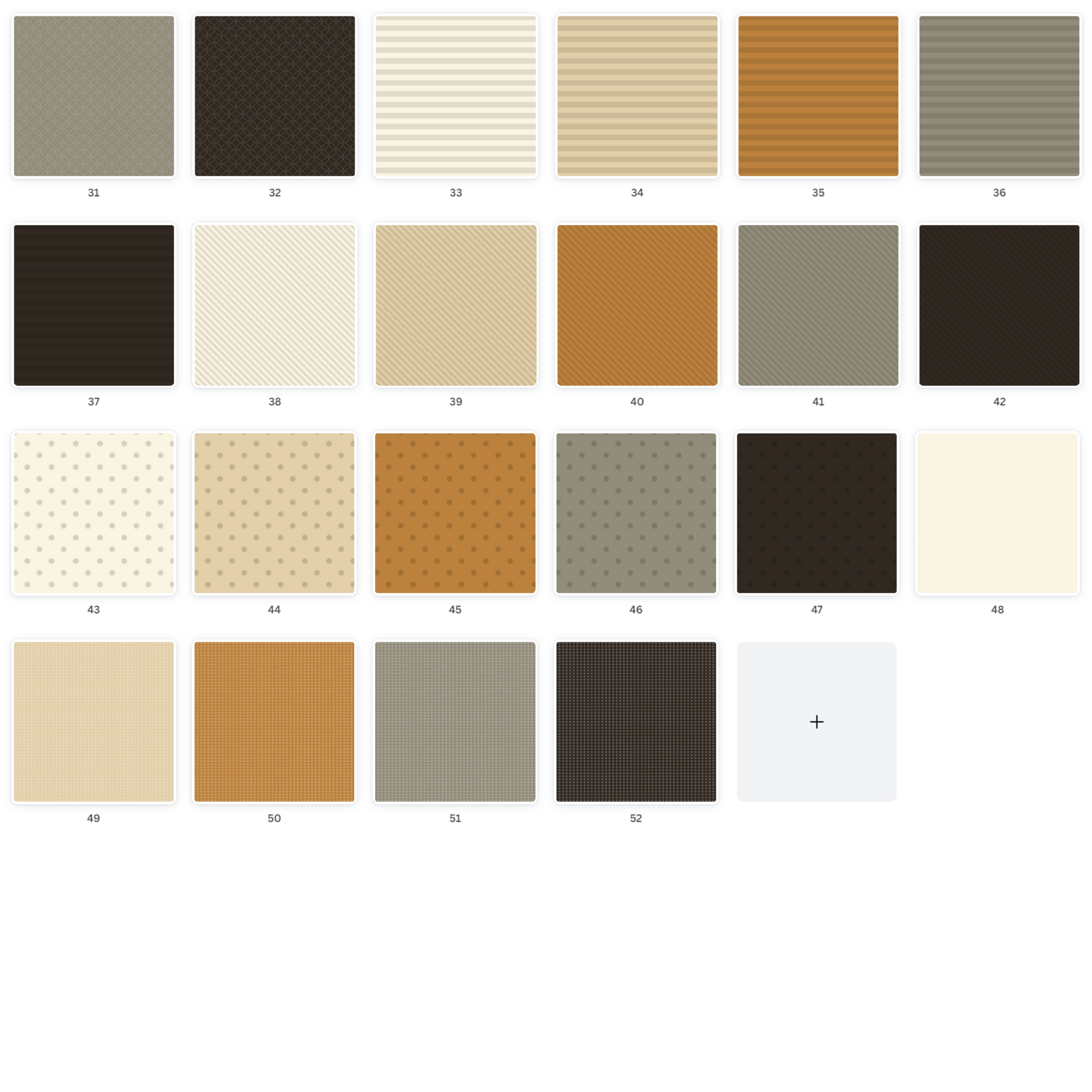 Assorted collection of neutral-toned digital scrapbook paper with patterns & solids, ideal for versatile scrapbooking projects available for download & print from an online scrapbooking store.