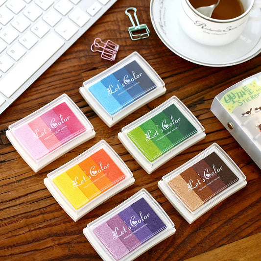 Vibrance Collection - Premium Inkpad Sets - 4 Complimentary Colours, Gradient for DIY & Stamps